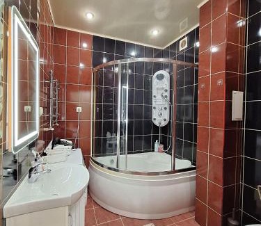 Sukhinovka Apartment | Однокімна квартира біля Каштанової Алеї у центрі Полтави Мережа AlexApartments Документи для відряджень Безконтатне заселення 24-7