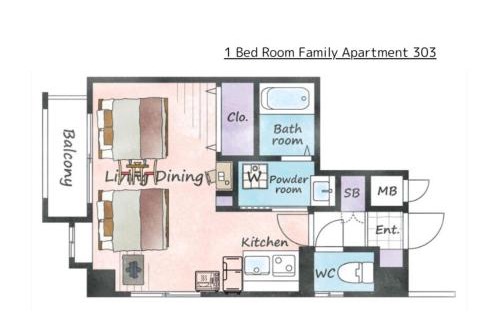 Chuocho Apartment | 鹿児島中央駅から徒歩5分 Smart Vacation Canaan A スマートバケーション カナン A