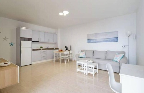 Playa de Arinaga Apartment | 1 beach line exclusive terrace/jacuzzi
