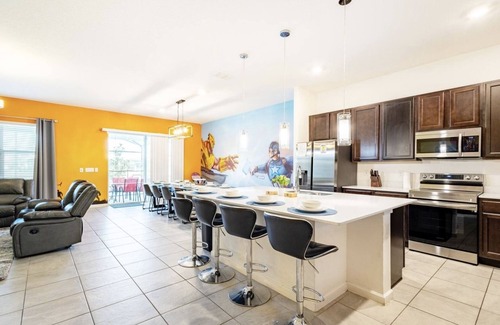 Kissimmee House | 12 BR Disney Resort Home - Sleeps 30! Themes! GameRoom! Pool/Spa!