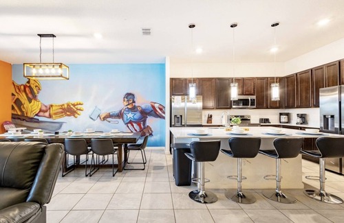 Kissimmee House | 12 BR Disney Resort Home - Sleeps 30! Themes! GameRoom! Pool/Spa!