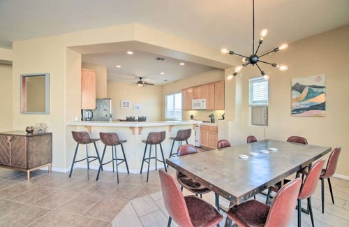 Desert Hot Springs House | 15 min to PalmSprings, Huge Desert Oasis w Pool+Spa 🌈 Sleeps 10