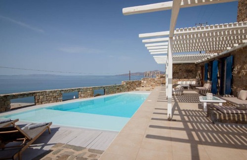 Agios Stefanos Villa | 180°View PRIVATE Pool Villa Choulakia to enjoy SUN kissing SEA!
