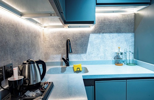 Al Khobar Apartment | 1BR I Smart Entry + Private Terrace + 65" T