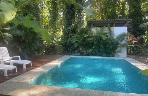 Puerto Viejo de Talamanca Cabin | 2 1 bedroom cabins with a pool 1 bathroom kitchen, living on a covered deck