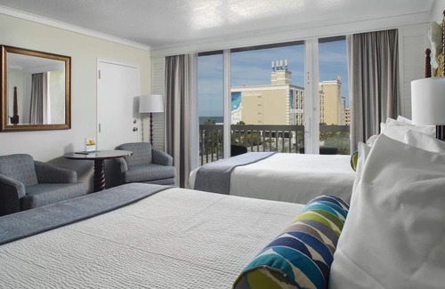 St. Pete Beach Hotel | 2 Resort View Hotel Room Balcony at Tradewinds, Onsite Pool, Parking