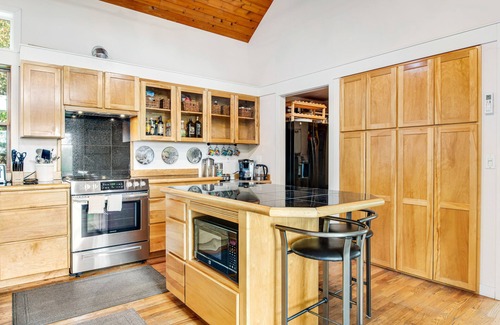 Tillicum House | 2-story lakefront home with incredible Mt Rainer views, large yard, grill, patio