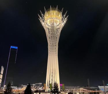 Nur-Sultan Apartment | 241 Просторные теплые и уютные апартаменты у Байтерека с 3 кроватями и 2 диванами и 2 санузлами