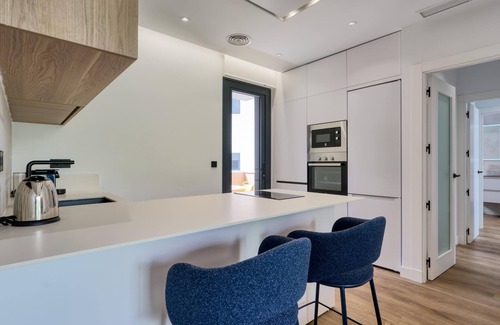 La Buhaira Apartment | 2BR/2BA Apt, 3rd Floor, Elevator, Workspace & Free Parking