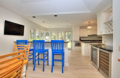 Beach Lagoon House | 2nd Row Sea Pines Beach Home, Pet-Friendly with Private Pool and Golf View