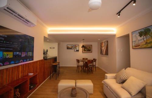 Boa Viagem Apartment | 3 Quartos com vista ao mar, rede e estacionamento, Decoração Regional