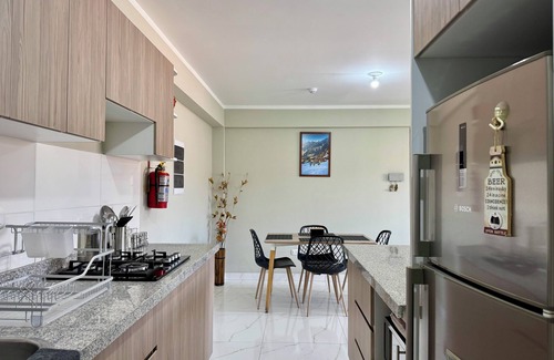 Independencia Apartment | 3 RB, Fast Wi-Fi, mountain view, barbecue area, garage. elevator.