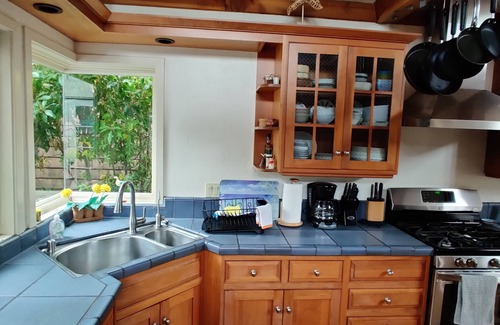 Eastside Santa Cruz House | 30 + nights Spacious Family Home-Hot Tub <4 min walk to beach & harbor-small dog