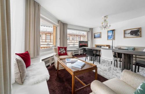 St. Moritz Apartment | 3bedr apt private parking slopes access
