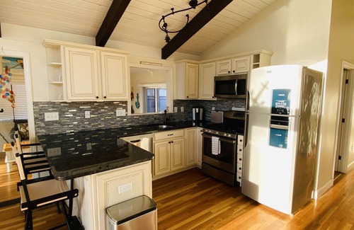 East Falmouth House | 3BR/2BA walk to water, pool, playground, tennis, private hot tub, central A/C