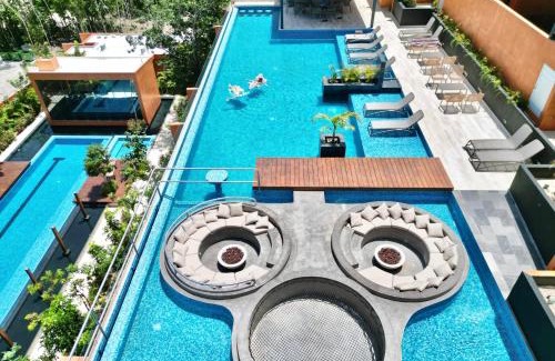 Tulum Apartment | 3BR en Aldea Zama-Roof Top-2 Pool-Fast WiFi-Gym