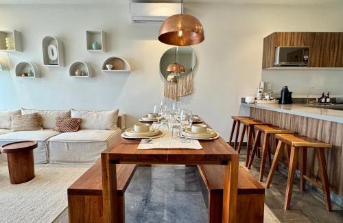 Tulum Apartment | 3BR en Aldea Zama-Roof Top-2 Pool-Fast WiFi-Gym