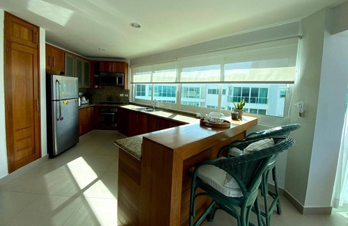 Sosua Apartment | 5BD top-floor beachfront penthouse with amazing sea views! Families only