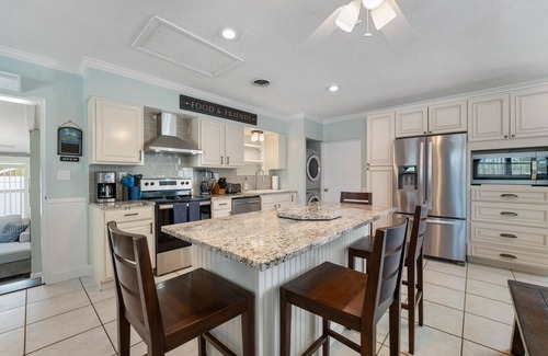 Cocoa Isles House | 5BR Beach House: Heated Pool, Hot Tub & Tiki Bar