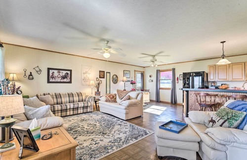 Morganton Cottage | 7 Mi to Downtown Morganton: Cabin w/Fire Pit!