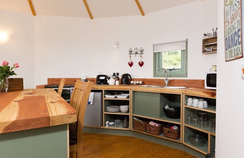 Ryde RV Rental | A circular hut perfect for a romantic escape to the countryside.