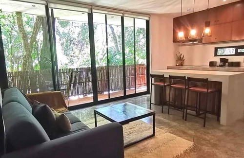 Chemuyil Apartment | Agua & Selva Luxury loft in the Mayan Jungle