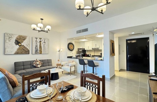 Abu Dhabi Apartment | Al Reef Retreat: Your 1BR w/Sofa Beds, Pool & Gym