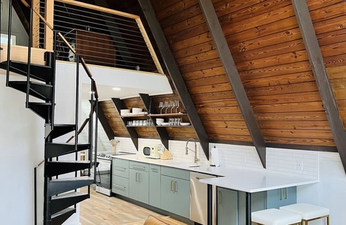 Bynum Cabin | Amazing A-Frame cabin, luxury amenities. Weekly-monthly rental starts Sept 1.