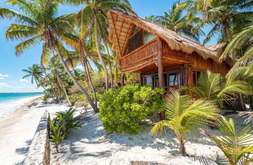 Chacchoben House | Amazing ECO Palapa at Private Beach in Sian Kaan.