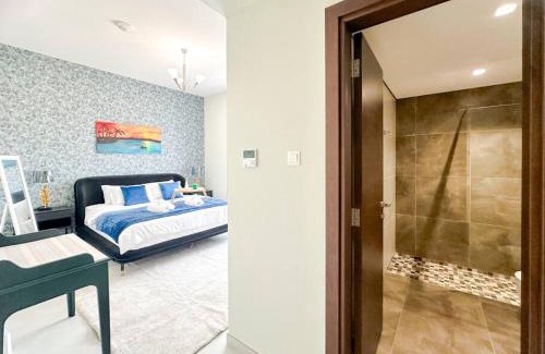 Dubai Apartment | Amazing Pool View 1 Bedroom in Tulip Oasis 9 at Majan