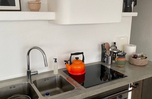 Lajares Villa | An architectural oasis with large swimming pool, along a breath-taking scenery.