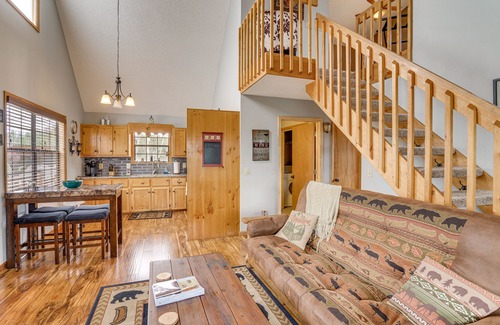 Andrews Cabin | Andrews Cabin w/Fireplace, Deck & Mountain Views!