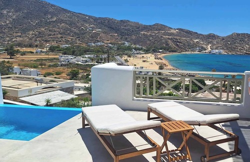 Ios House | Anemone Villa w/Private Pool — 5 minute from Mylopotas beach