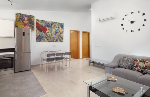 Caleta de Velez Apartment | Apartment 'Apartamento Baviera Golf 002' with Sea View, Shared Pool and Private Terrace