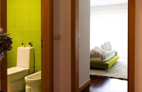 Fao Apartment | Apartment 'Fão' with Shared Pool, Shared Garden and Wi-Fi