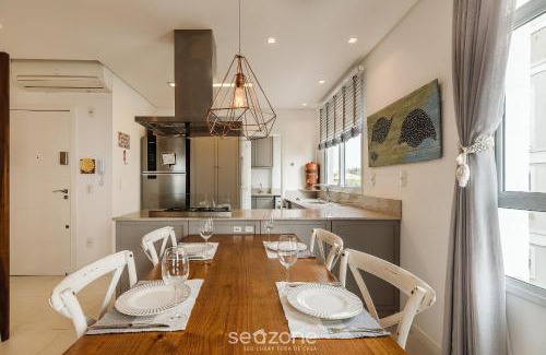 Cachoeira do Bom Jesus Apartment | Apartment Front to the Sea with Barbecue VDR0202