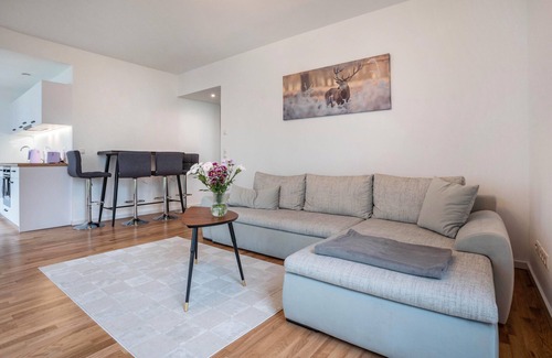 Greifswald Apartment | Apartment 'Modernes Loft Mit Terrasse' with Private Garden and Wi-Fi