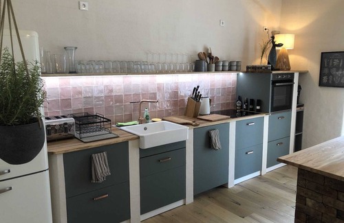 Pirna Apartment | Apartment Rittersporn on the ground floor with sauna, mini pool and garden, Apartment Rittersporn on the ground floor