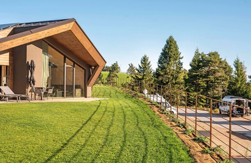 Nova Ponente Apartment | Apartment 'X-Camping Lodge 8' with Dolomite Views, Private Terrace and Wi-Fi