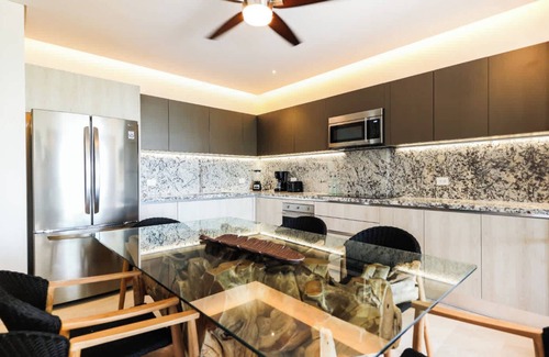 Puerto Morelos Apartment | Apt Huico: Ocean Views, Shared Rooftop & Pool