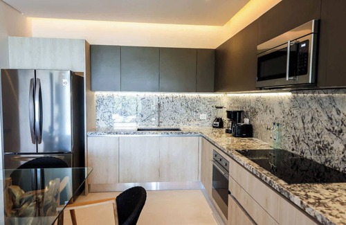 Puerto Morelos Apartment | Apt Huico: Ocean Views, Shared Rooftop & Pool