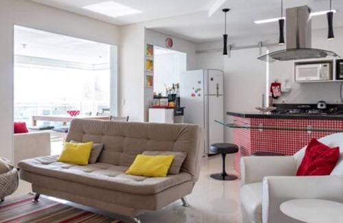 Pitangueiras Apartment | Apt Novo Guarujá Pitangueiras, Wi-Fi, Air conditioning, Gourmet Balcony, Swimming pool.