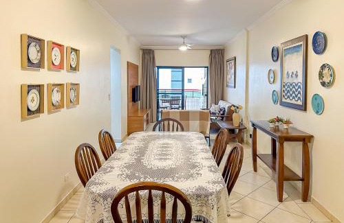 Tupi Apartment | Apto 3 quartos, 100m da praia, piscina e churrasqueira