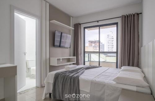 Castelo Branco Apartment | Apto c/varanda e churrasq a 650m da Praia RGO0502