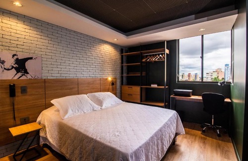 Centro Apartment | Apto Londrina Flat Hotel 704, 43 m2 , luxe, c jacuzzi