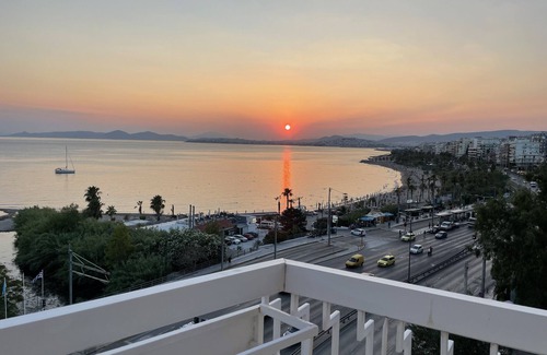 Palaio Faliro Apartment | Athens Edem Beach Penthouse, panoramic sea view