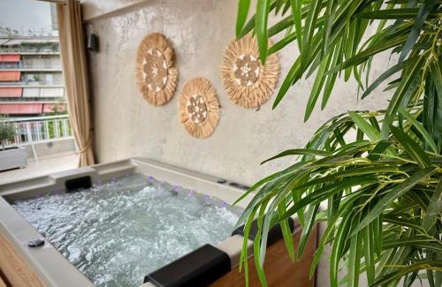 Attiki Apartment | Athens Top Penthouse With Spa 5' to Metro