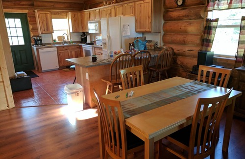 North Carlton Cabin | Authentic 3 Level Log Cabin. 3 Bedrooms, 3 Baths