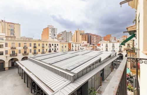 Sant Andreu de Palomar Apartment | Authentic Gem in Quaint Market Plaza in Barcelona