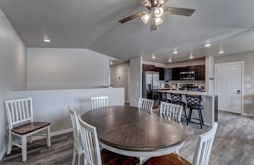 Rapid City House | Backyard View of Black Hills, Game Room, 5 BR's